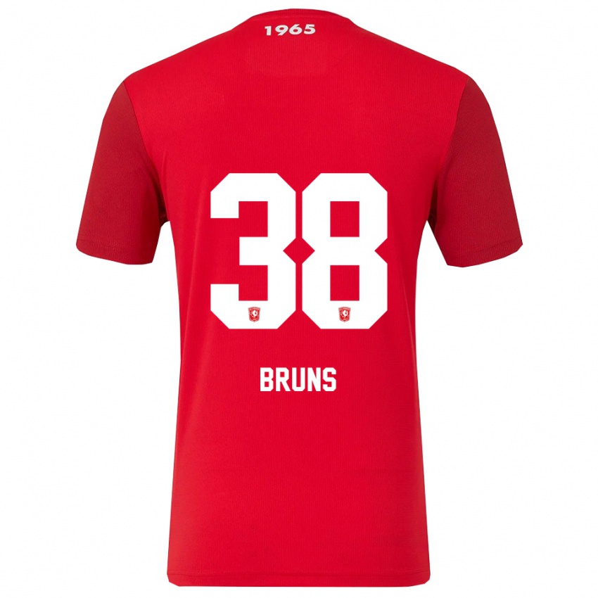 גברים מקס ברונס #38 אדום לבן ג'רזי ביתית 2025/26 חולצה קצרה