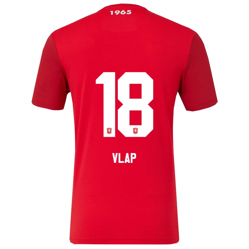 גברים מישל ולאפ #18 אדום לבן ג'רזי ביתית 2025/26 חולצה קצרה