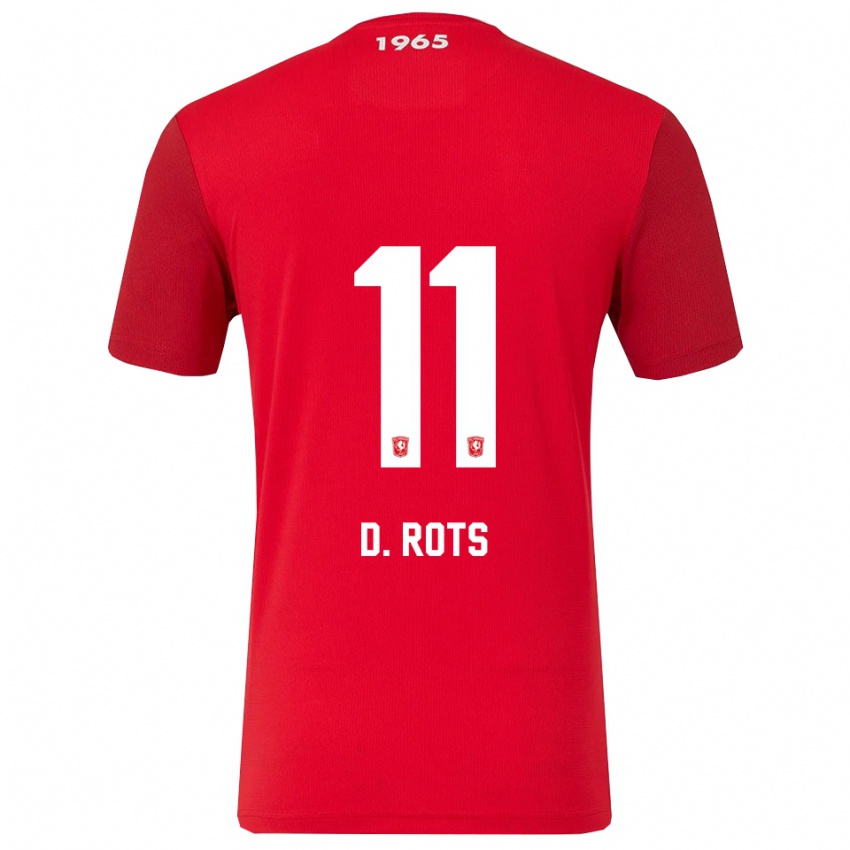 גברים דיין רוטס #11 אדום לבן ג'רזי ביתית 2025/26 חולצה קצרה