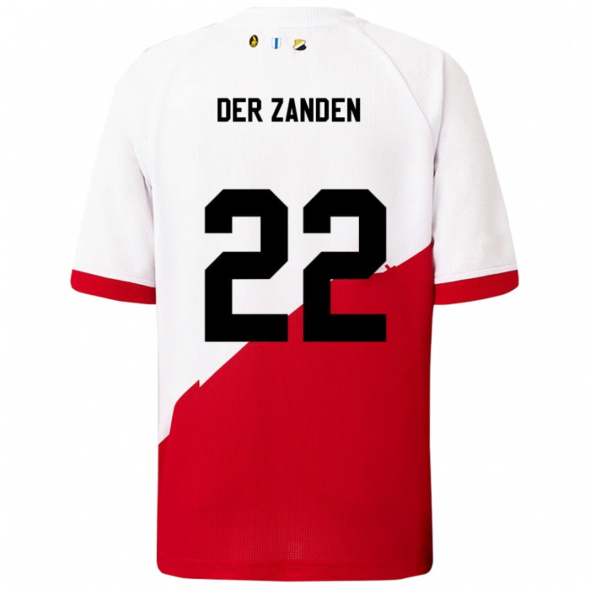 גברים Iise Van Der Zanden #22 לבן אדום ג'רזי ביתית 2025/26 חולצה קצרה