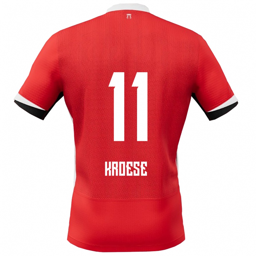 גברים פיקה אליסבת׳ קרואס #11 אדום לבן ג'רזי ביתית 2025/26 חולצה קצרה