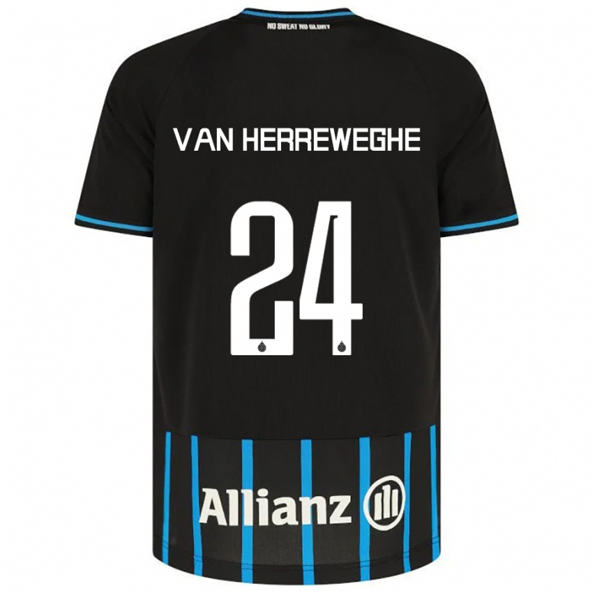 גברים פבה ואן הרווחה #24 שחור כחול ג'רזי ביתית 2025/26 חולצה קצרה
