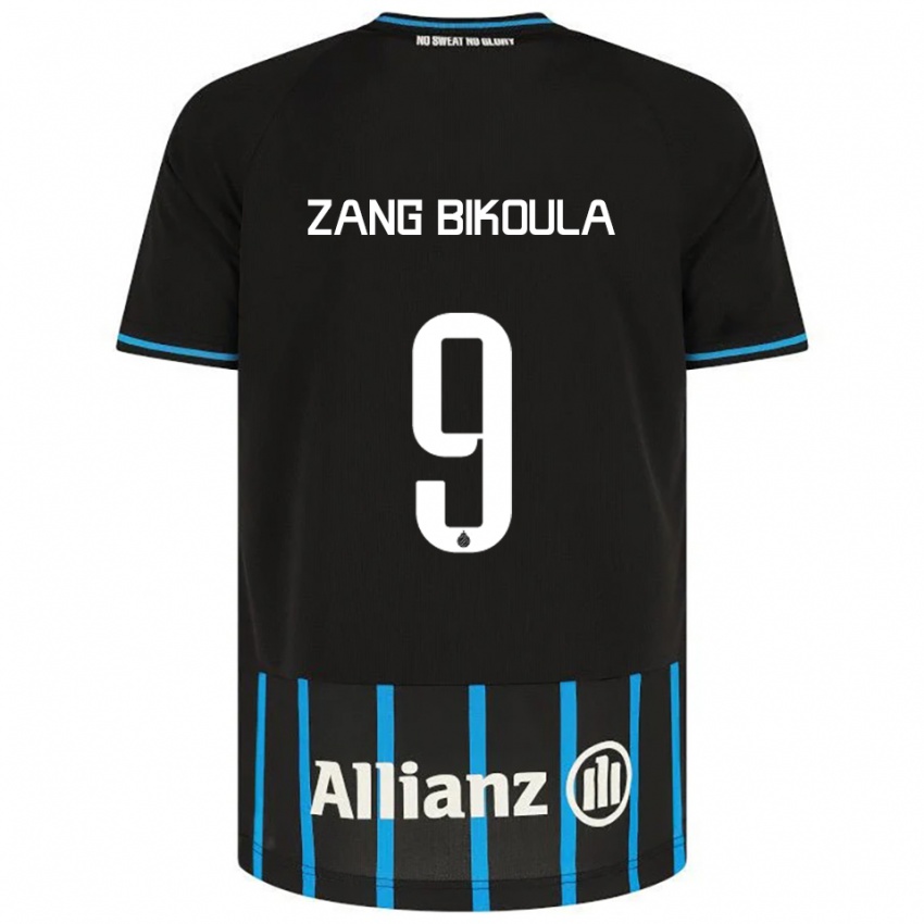 גברים Véronique Zang Bikoula #9 שחור כחול ג'רזי ביתית 2025/26 חולצה קצרה