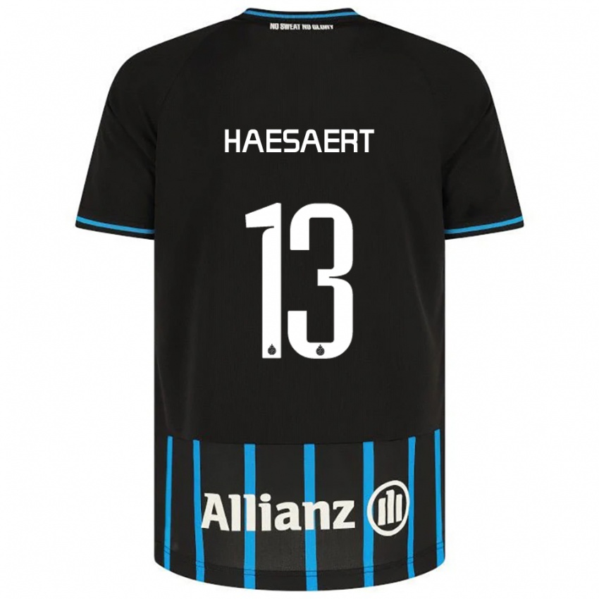 גברים Mateo Haesaert #13 שחור כחול ג'רזי ביתית 2025/26 חולצה קצרה