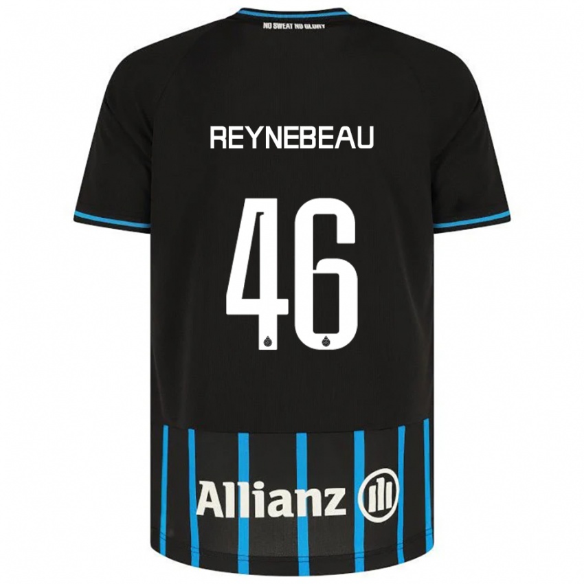 גברים Clementine Reynebeau #46 שחור כחול ג'רזי ביתית 2025/26 חולצה קצרה