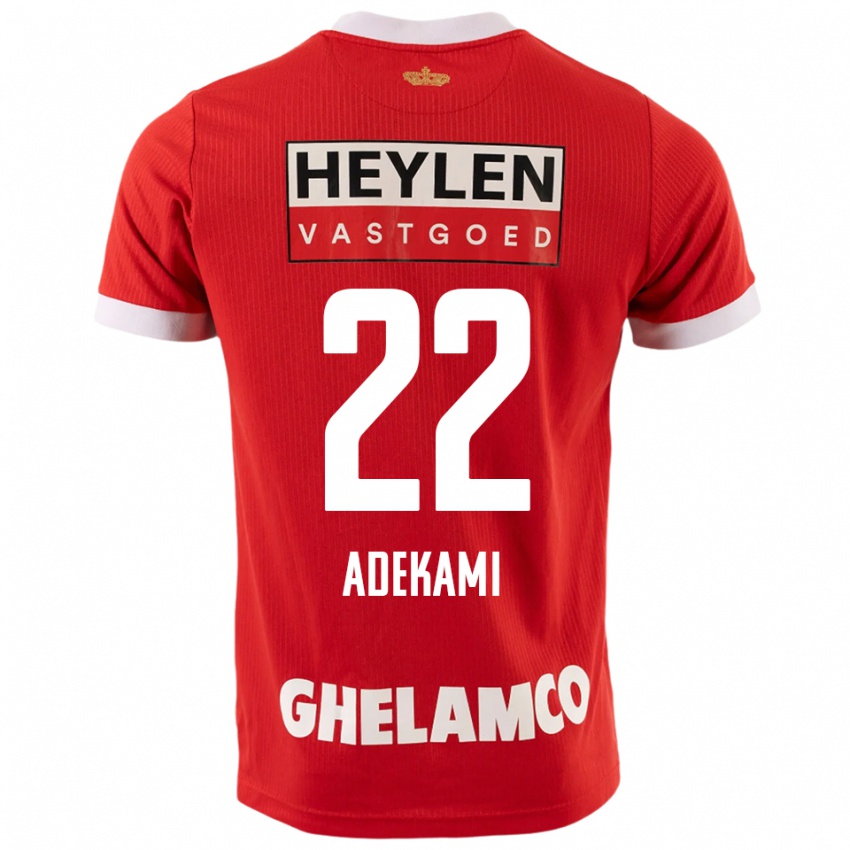 גברים Farouck Adekami #22 אדום לבן ג'רזי ביתית 2025/26 חולצה קצרה