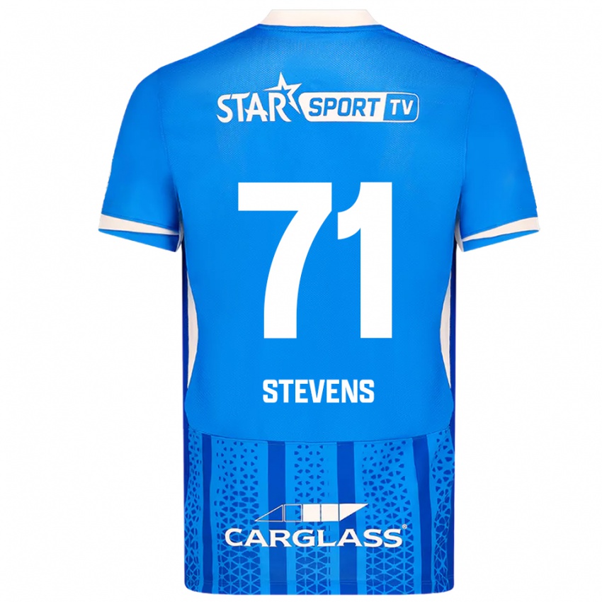 גברים Brent Stevens #71 כחול לבן ג'רזי ביתית 2025/26 חולצה קצרה
