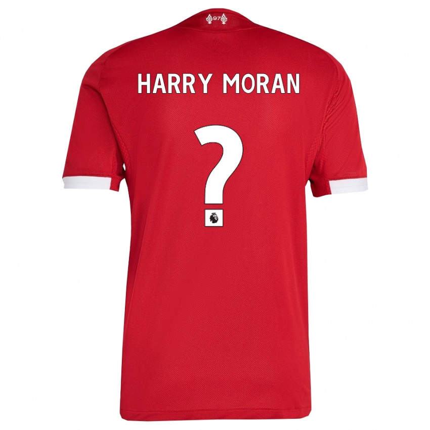 גברים הארי מורן #0 אדום לבן ג'רזי ביתית 2025/26 חולצה קצרה