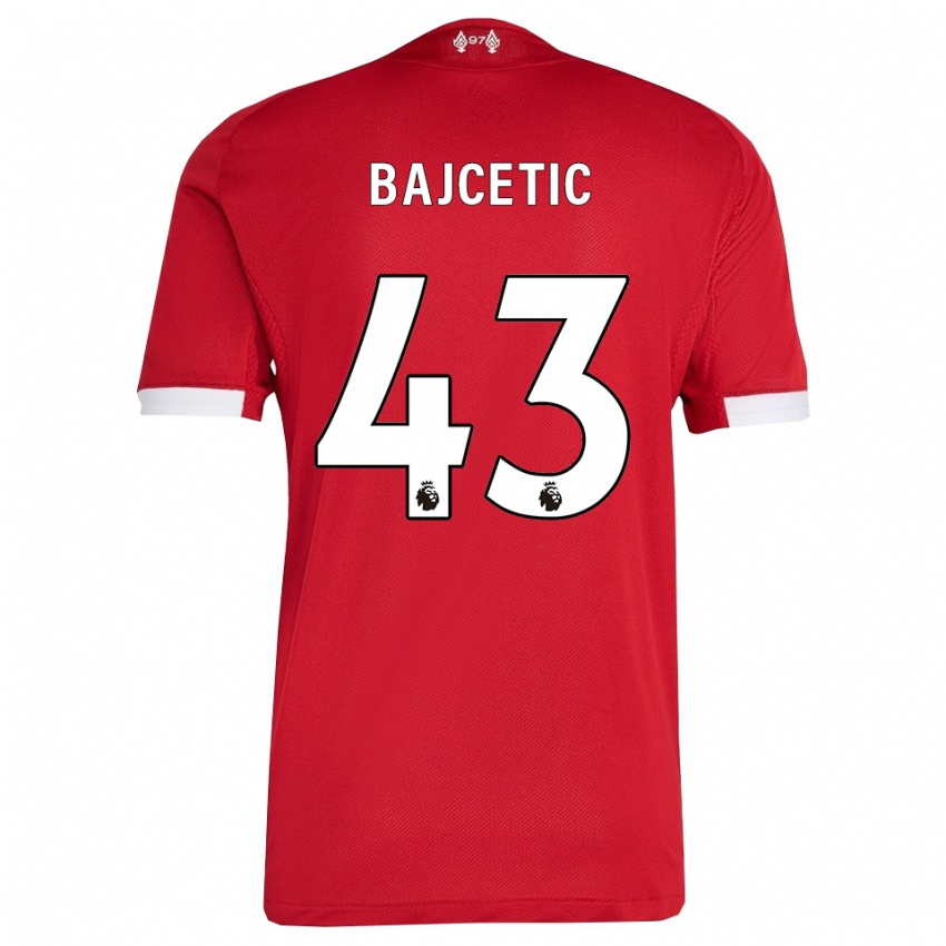 גברים סטפן בייצ'טיק #43 אדום לבן ג'רזי ביתית 2025/26 חולצה קצרה