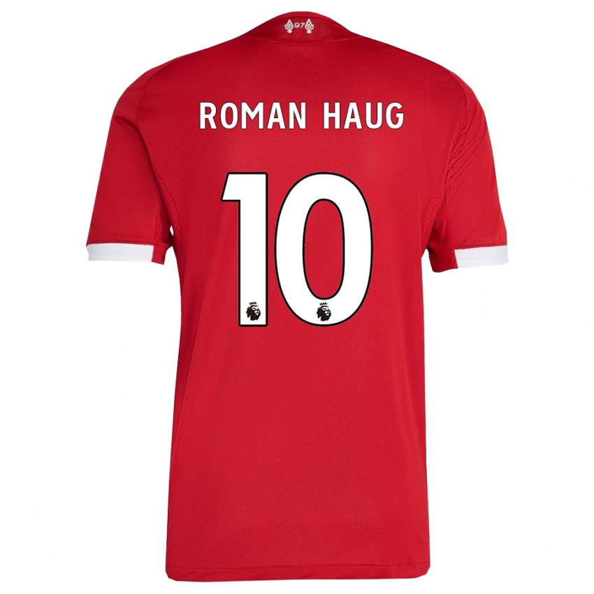 גברים סופי רומן האוג #10 אדום לבן ג'רזי ביתית 2025/26 חולצה קצרה