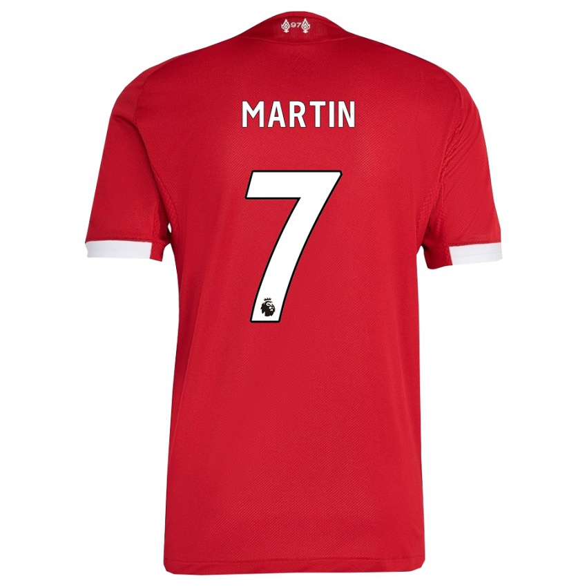 גברים Tyler Martin #7 אדום לבן ג'רזי ביתית 2025/26 חולצה קצרה