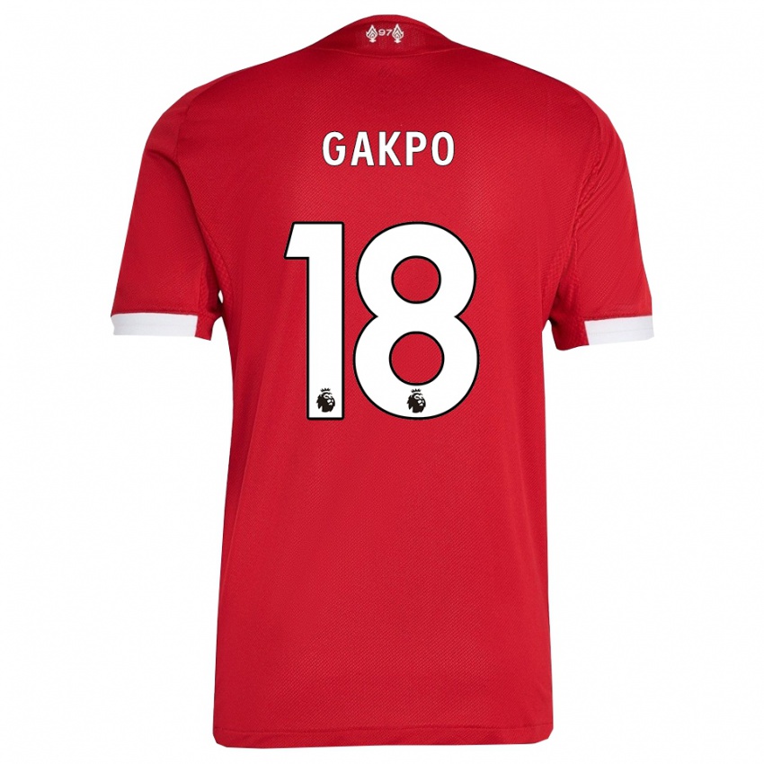 גברים קודי סטיל #18 אדום לבן ג'רזי ביתית 2025/26 חולצה קצרה