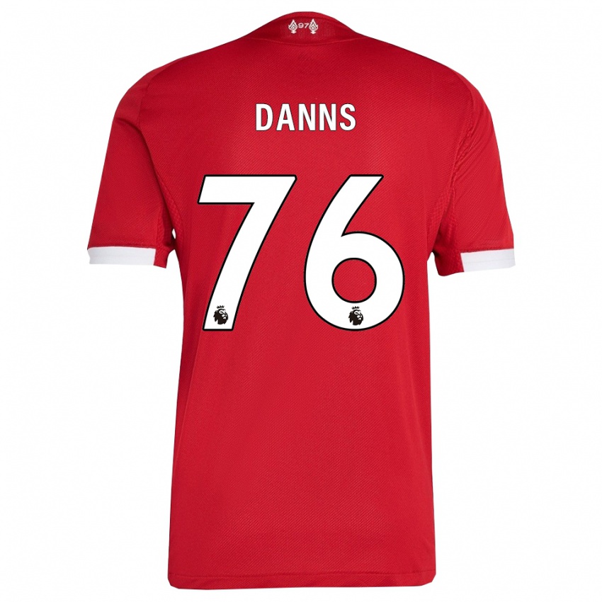 גברים ג'יידן דאנס #76 אדום לבן ג'רזי ביתית 2025/26 חולצה קצרה