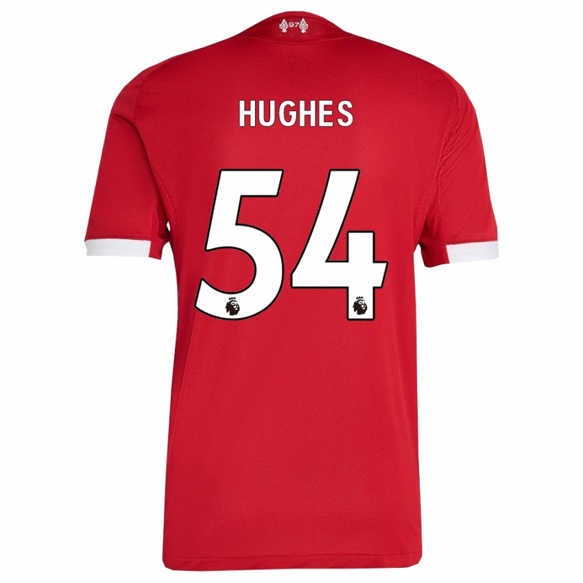 גברים ליאם יוז #54 אדום לבן ג'רזי ביתית 2025/26 חולצה קצרה