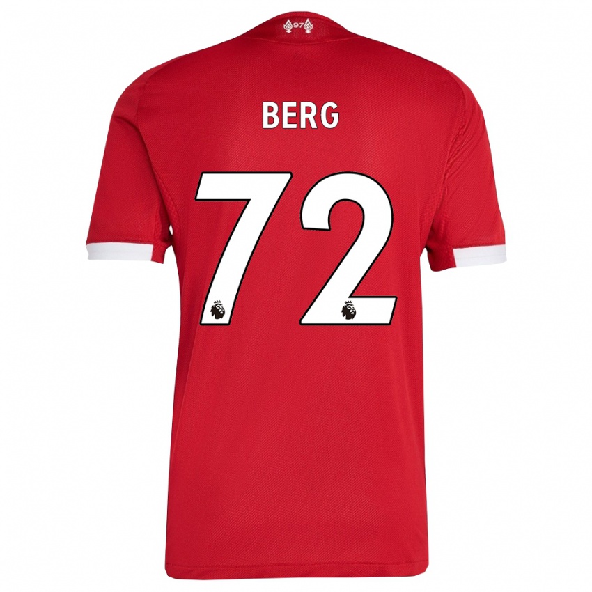 גברים ספ ואן דן ברג #72 אדום לבן ג'רזי ביתית 2025/26 חולצה קצרה