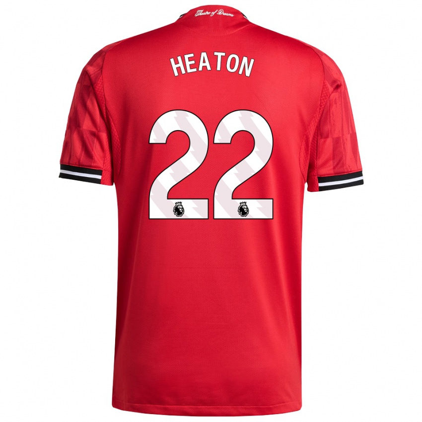 גברים טום היטון #22 אדום שחור לבן ג'רזי ביתית 2025/26 חולצה קצרה