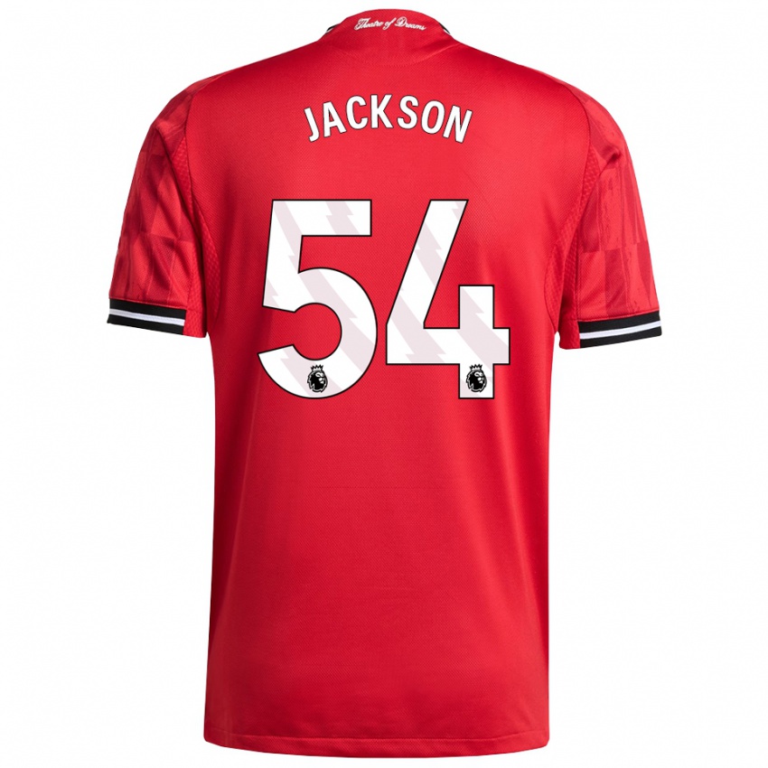 גברים לואי ג'קסון #54 אדום שחור לבן ג'רזי ביתית 2025/26 חולצה קצרה