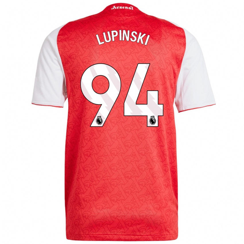 גברים Remi Lupinski #94 אדום לבן ג'רזי ביתית 2025/26 חולצה קצרה