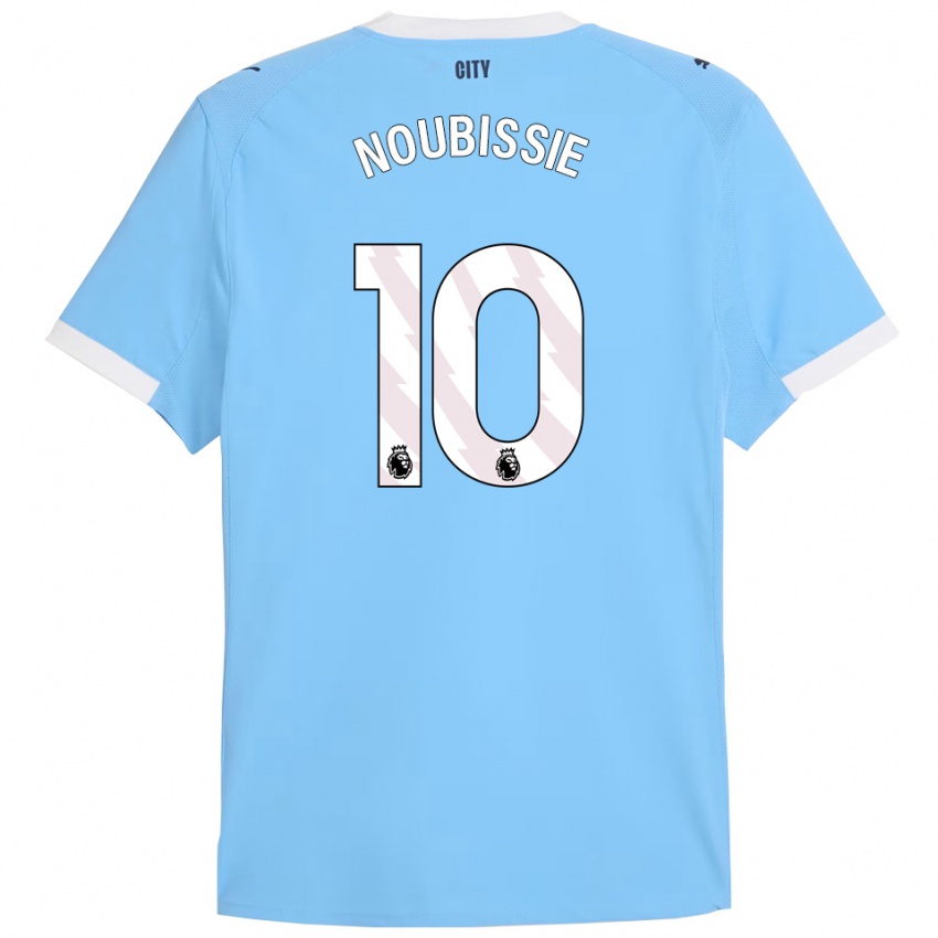 גברים Tyrese Noubissie #10 תכלת לבן ג'רזי ביתית 2025/26 חולצה קצרה