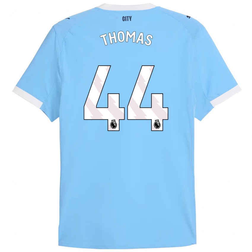 גברים קודי תומס #44 תכלת לבן ג'רזי ביתית 2025/26 חולצה קצרה