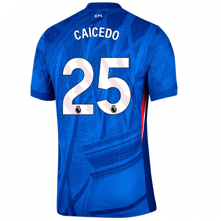 גברים מויסס קייסדו #25 כחול לבן ג'רזי ביתית 2025/26 חולצה קצרה