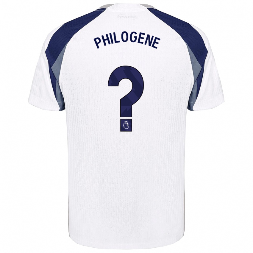 גברים Blake Philogene #0 לבן נייבי ג'רזי ביתית 2025/26 חולצה קצרה