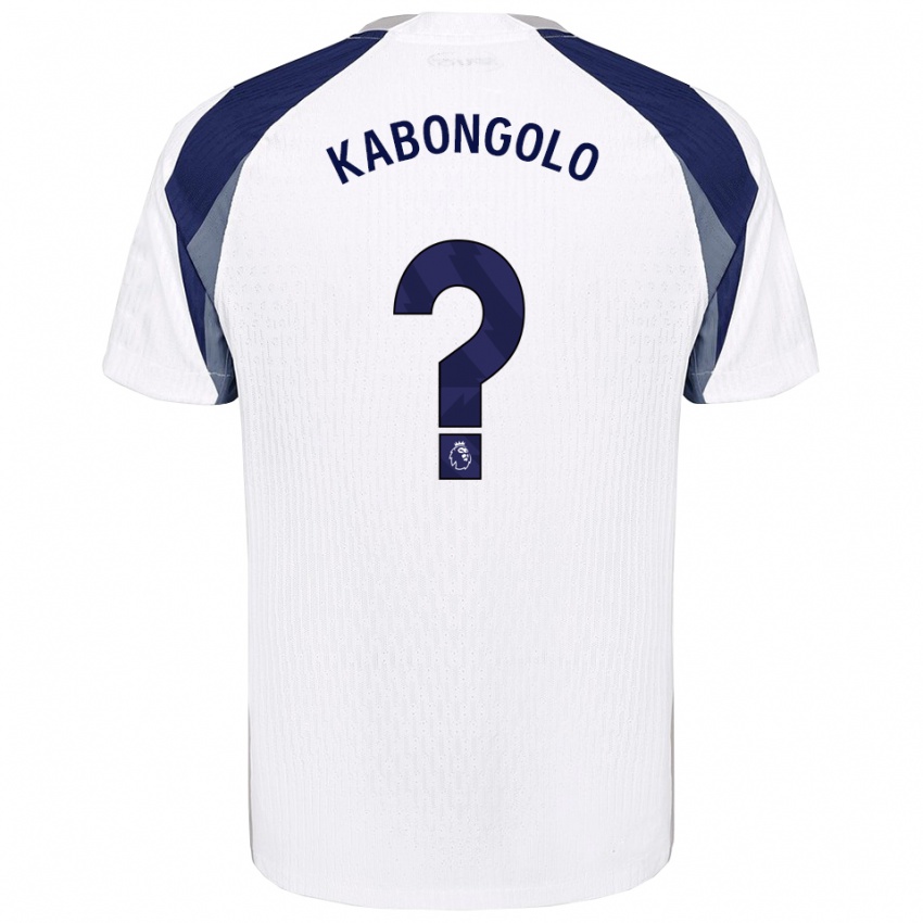 גברים Melvyn Kabongolo #0 לבן נייבי ג'רזי ביתית 2025/26 חולצה קצרה