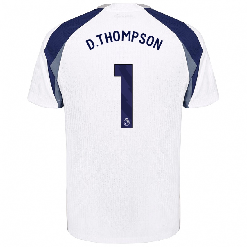 גברים דילן תומפסון #1 לבן נייבי ג'רזי ביתית 2025/26 חולצה קצרה