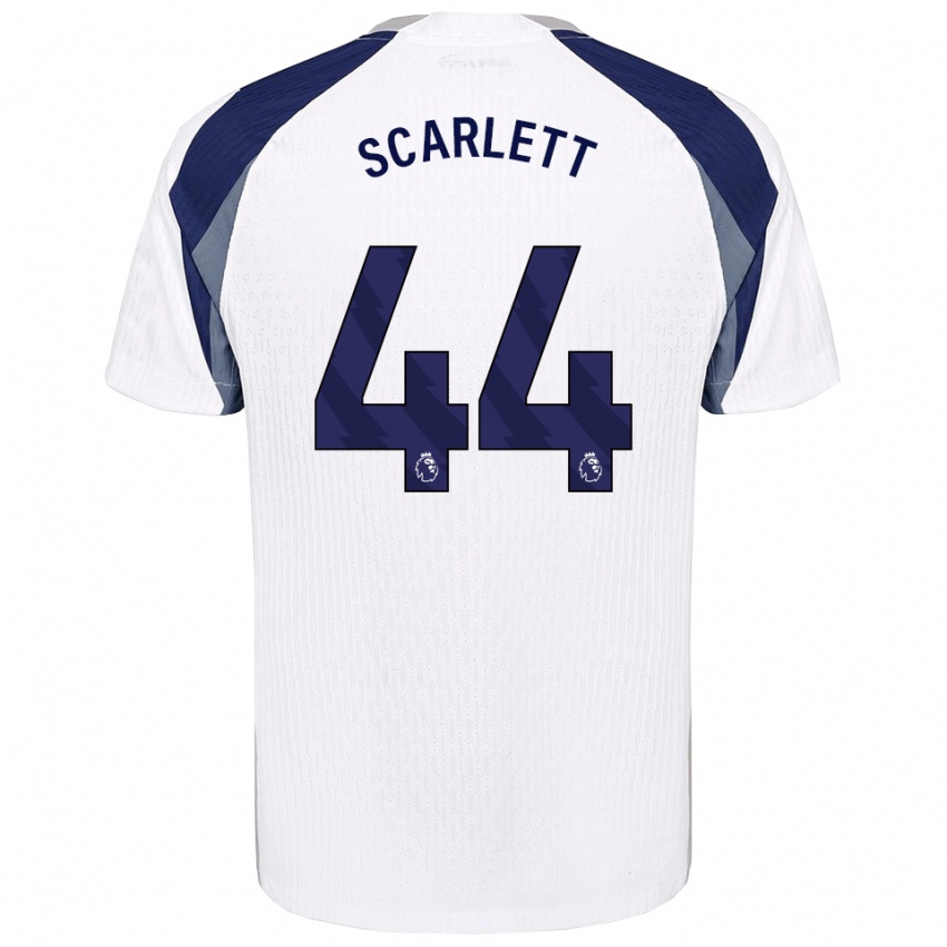 גברים דיין סקרלט #44 לבן נייבי ג'רזי ביתית 2025/26 חולצה קצרה