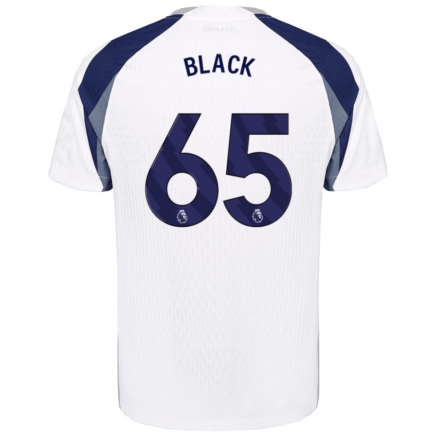 גברים ליאו שחור #65 לבן נייבי ג'רזי ביתית 2025/26 חולצה קצרה