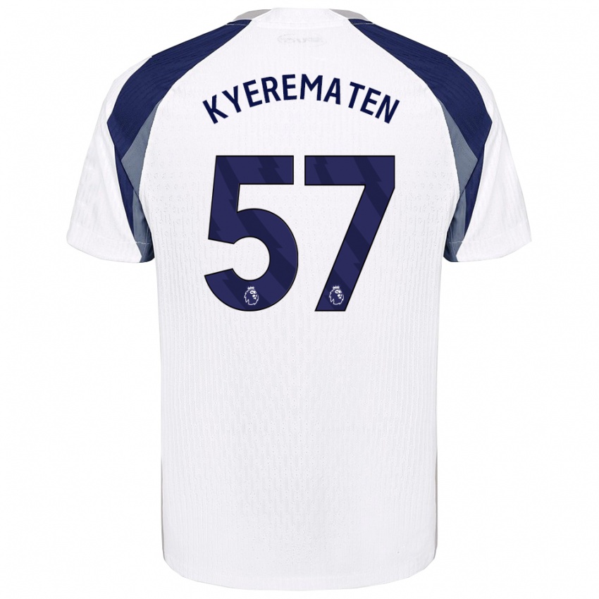 גברים Rio Kyerematen #57 לבן נייבי ג'רזי ביתית 2025/26 חולצה קצרה