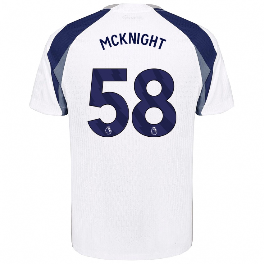 גברים Maxwell Mcknight #58 לבן נייבי ג'רזי ביתית 2025/26 חולצה קצרה