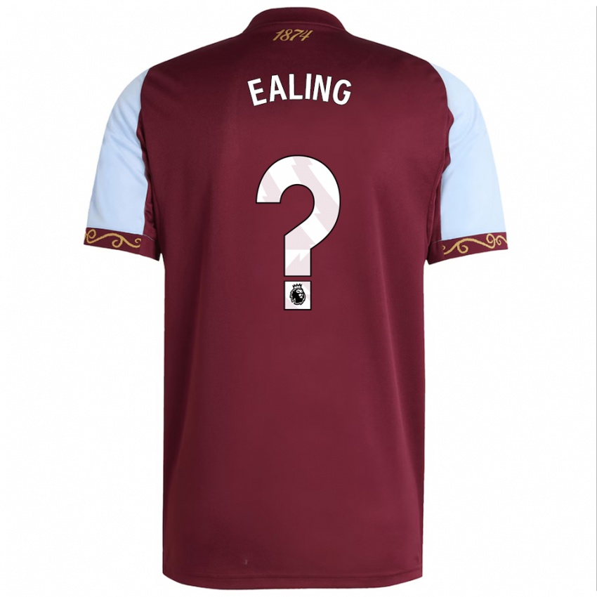 גברים פרנקי אילינג #0 בורדו תכלת ג'רזי ביתית 2025/26 חולצה קצרה