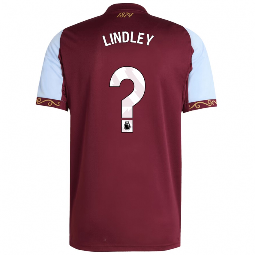 גברים היידן לינדלי #0 בורדו תכלת ג'רזי ביתית 2025/26 חולצה קצרה