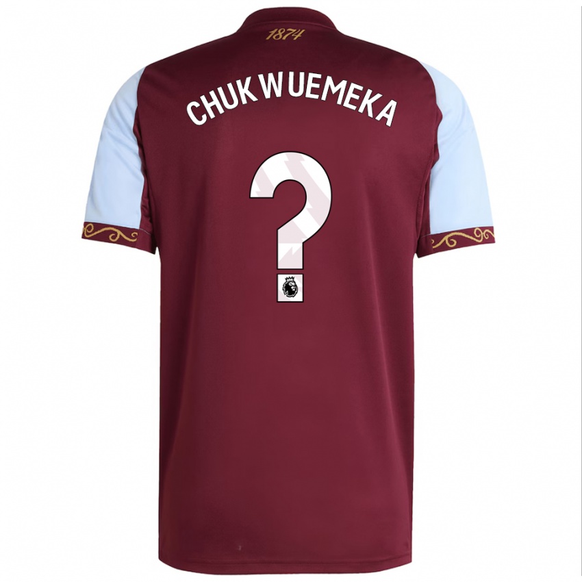 גברים כיילב צ'וקווימקה #0 בורדו תכלת ג'רזי ביתית 2025/26 חולצה קצרה