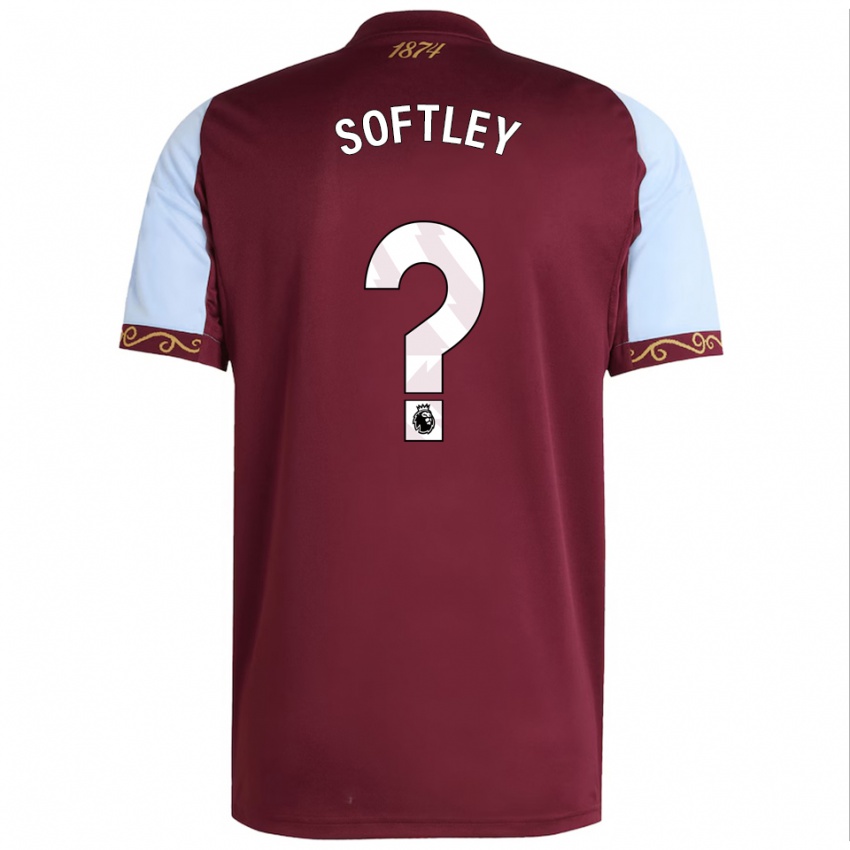 גברים לוק סופטלי #0 בורדו תכלת ג'רזי ביתית 2025/26 חולצה קצרה