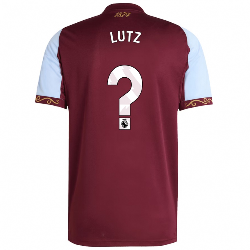 גברים צ'רלי לוץ #0 בורדו תכלת ג'רזי ביתית 2025/26 חולצה קצרה