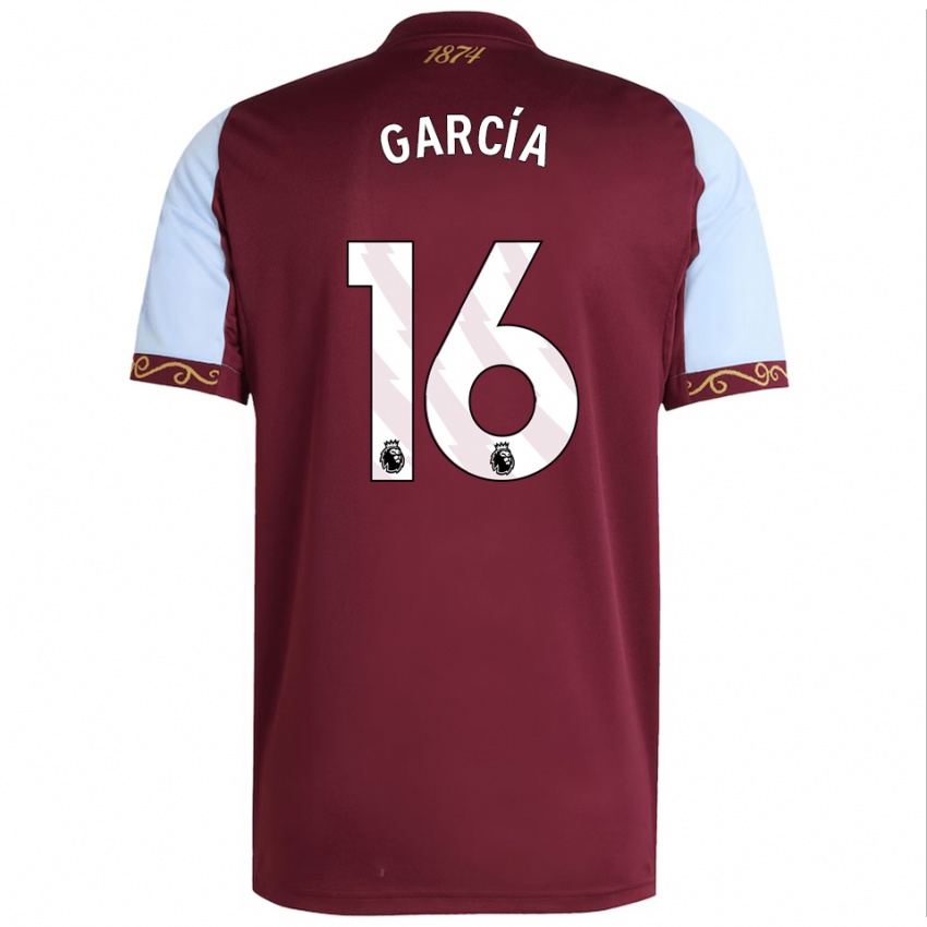גברים Andrés García #16 בורדו תכלת ג'רזי ביתית 2025/26 חולצה קצרה