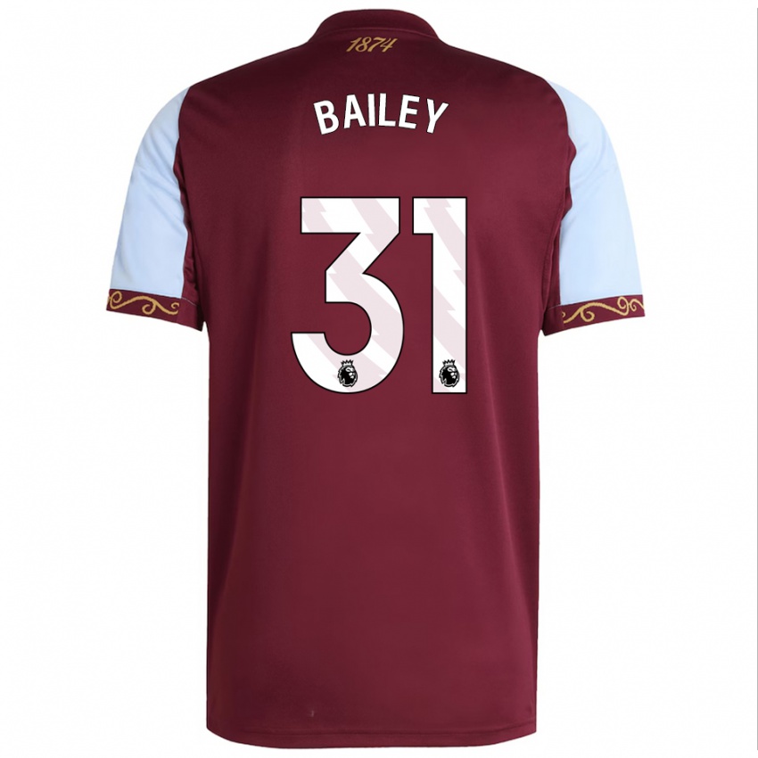 גברים ליאון ביילי #31 בורדו תכלת ג'רזי ביתית 2025/26 חולצה קצרה