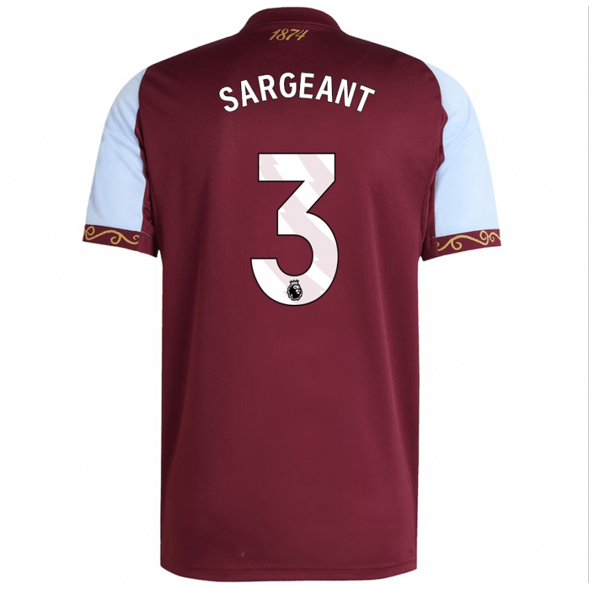 גברים מייגן סרג'נט #3 בורדו תכלת ג'רזי ביתית 2025/26 חולצה קצרה