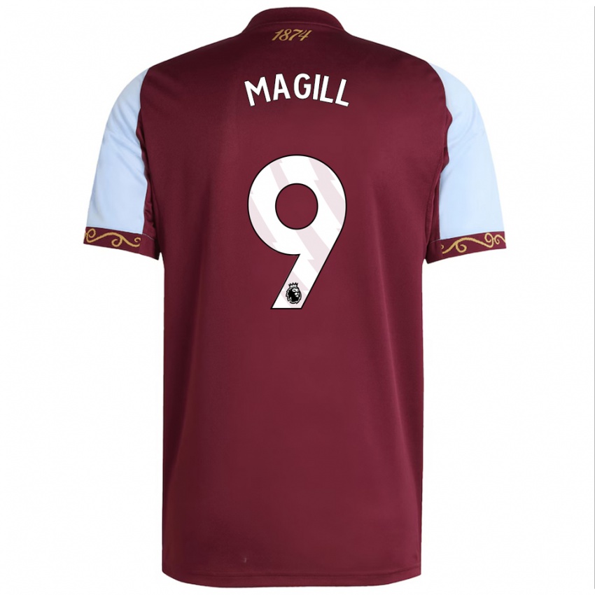 גברים סימון מגיל #9 בורדו תכלת ג'רזי ביתית 2025/26 חולצה קצרה