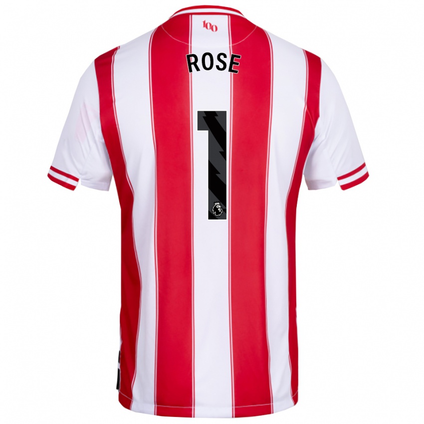 גברים Reggie Rose #1 אדום לבן ג'רזי ביתית 2025/26 חולצה קצרה