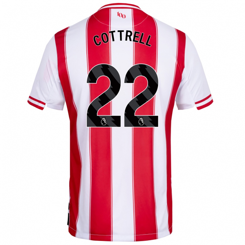 גברים Eleonora Cottrell #22 אדום לבן ג'רזי ביתית 2025/26 חולצה קצרה
