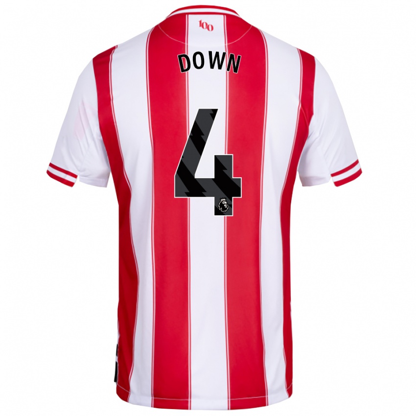 גברים Alissa Down #4 אדום לבן ג'רזי ביתית 2025/26 חולצה קצרה