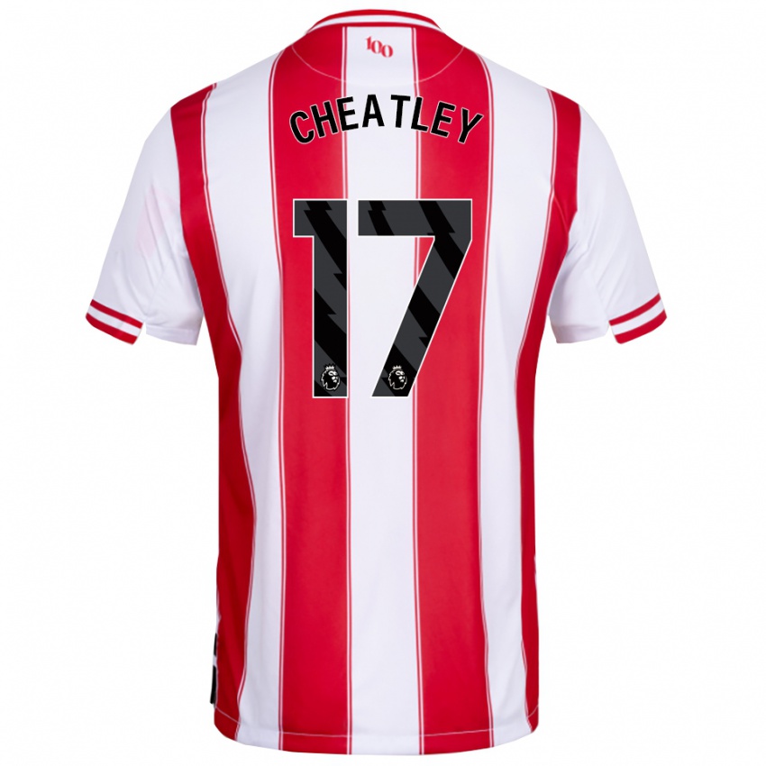 גברים Ashley Cheatley #17 אדום לבן ג'רזי ביתית 2025/26 חולצה קצרה