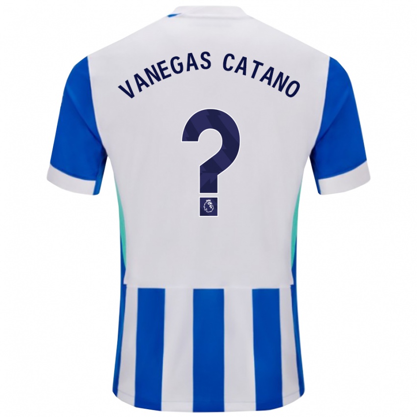 גברים מנואלה ואנגאס #0 כחול לבן ג'רזי ביתית 2025/26 חולצה קצרה