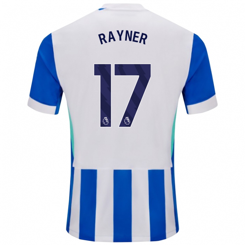 גברים בקס ריינר #17 כחול לבן ג'רזי ביתית 2025/26 חולצה קצרה