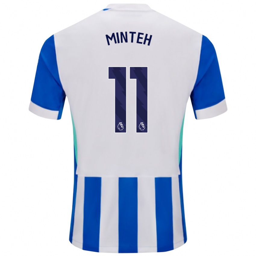 גברים ינקובה מינטה #11 כחול לבן ג'רזי ביתית 2025/26 חולצה קצרה