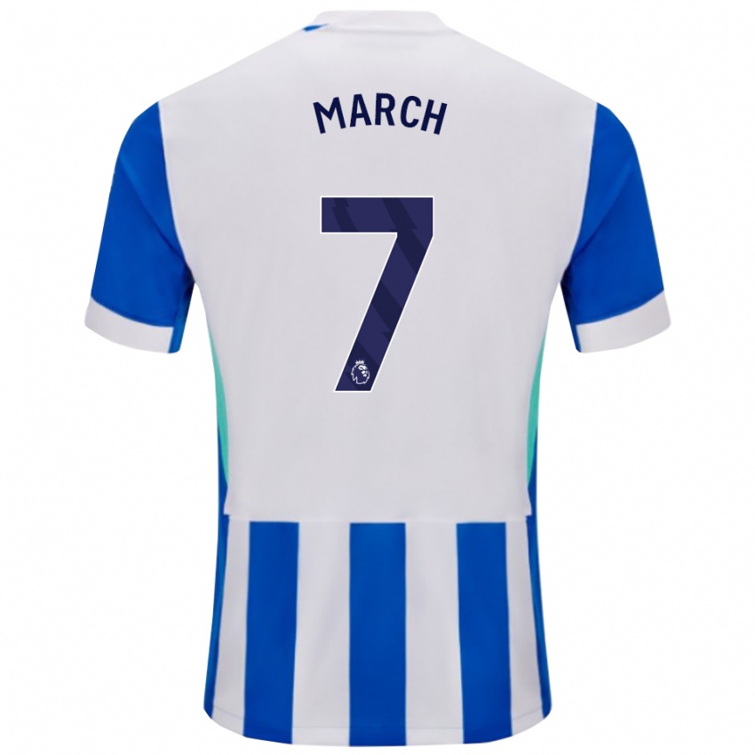 גברים סולי מארץ' #7 כחול לבן ג'רזי ביתית 2025/26 חולצה קצרה