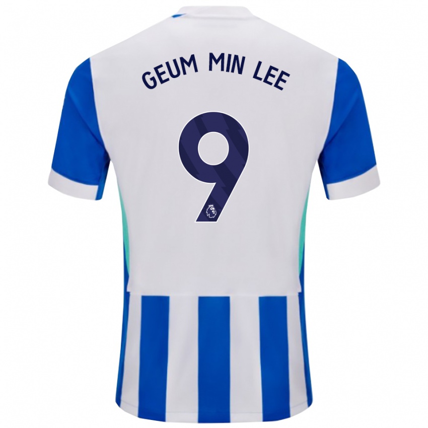 גברים לי גיום-מין #9 כחול לבן ג'רזי ביתית 2025/26 חולצה קצרה